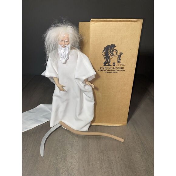 UFDC 2000 MARCUS Father TIme Porcelain Doll, ‎ Fin du Millenaire Susan Dunham - Picture 1 of 16
